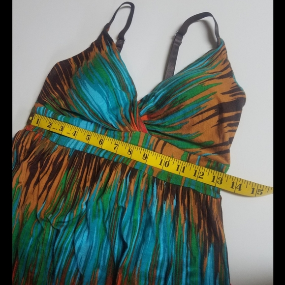 Multi Color Dress by Allison Brittney Size Medium - Picture 10 of 13